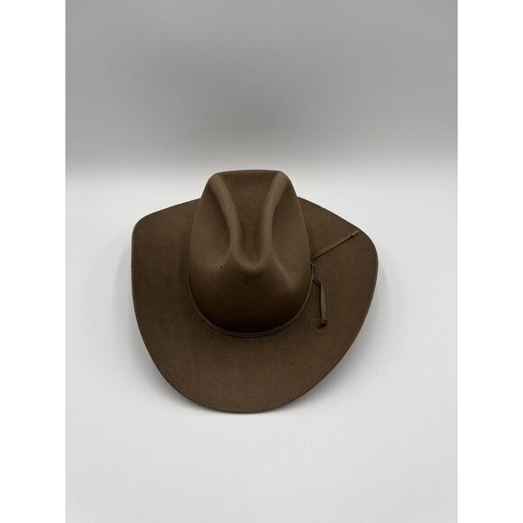 Vintage RESISTOL 2X Double X PECOS Cowboy Hat Brown Size 7 Review All Photos - Picture 2 of 16